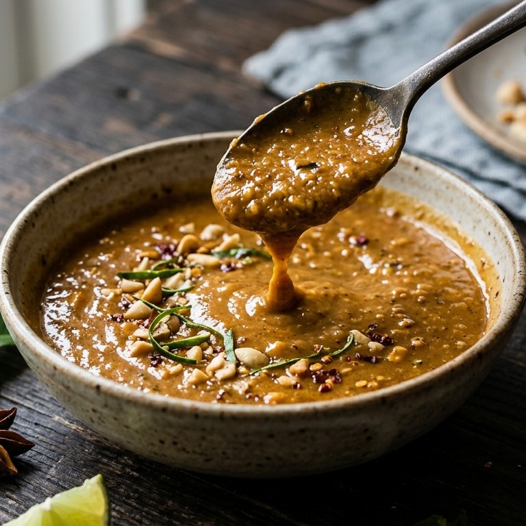 Over(h)eerlijke satesaus recept