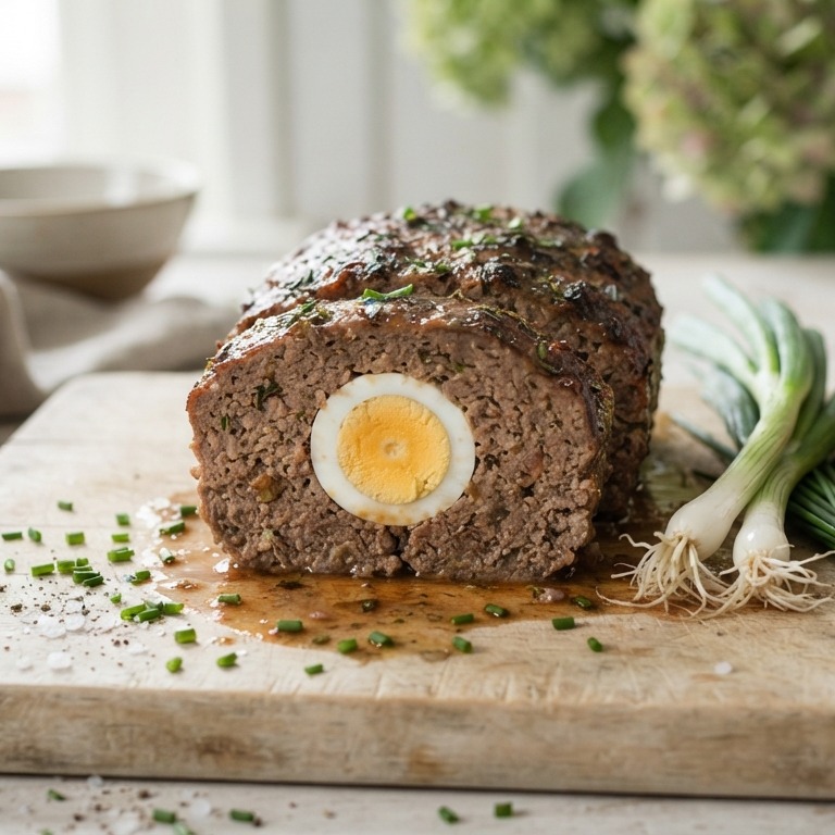 Paas-gehaktbrood met verstopt ei recept