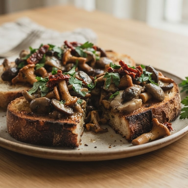 Paddenstoelen op toast recept