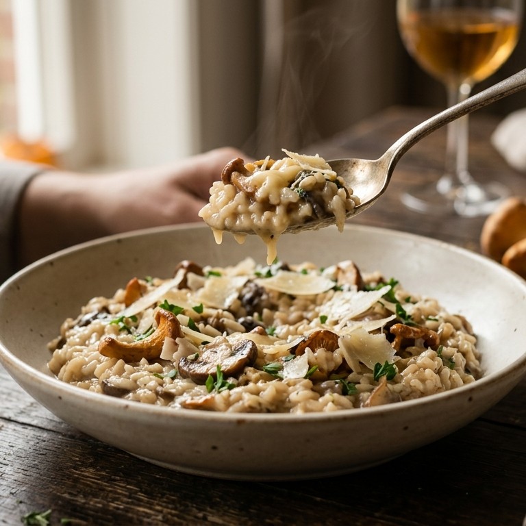Paddenstoelen risotto recept