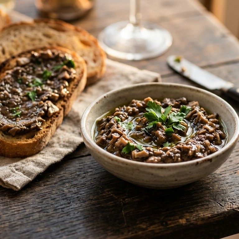 Paddenstoelen-tapenade recept