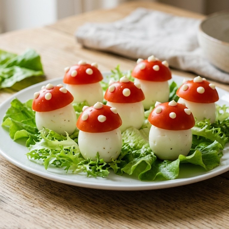Paddenstoelen van eieren recept