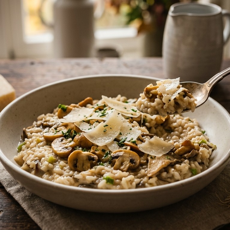 Paddenstoelenrisotto recept