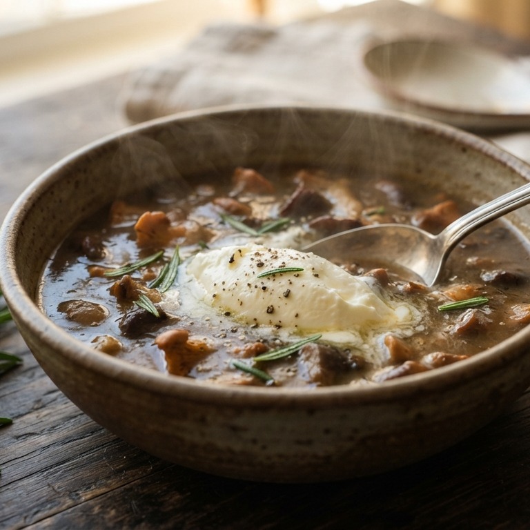 Paddestoelensoep met mascarpone recept
