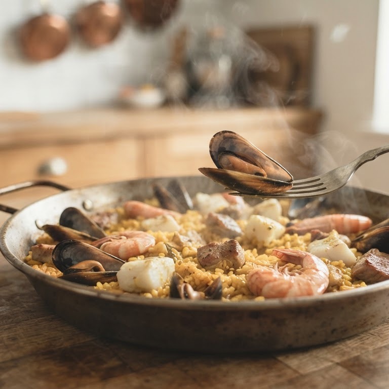 Paella recept