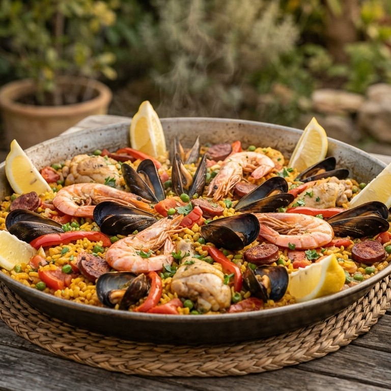 Paella recept