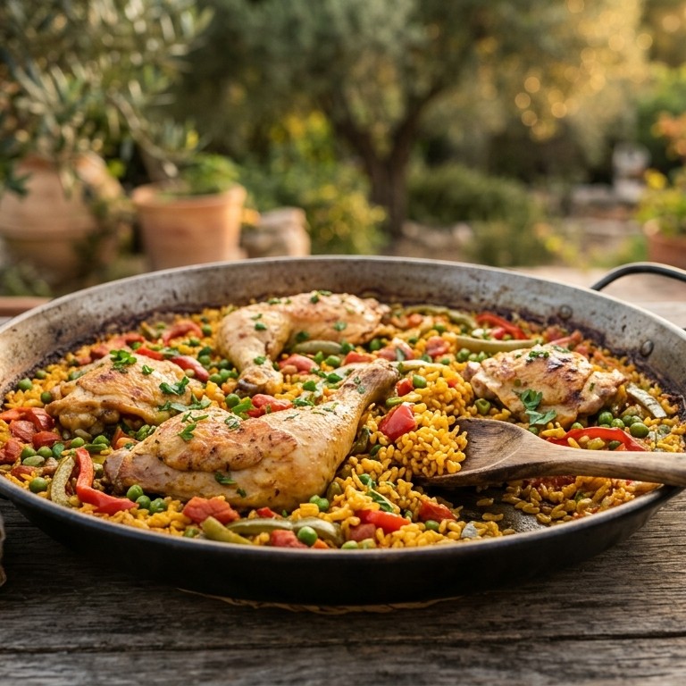 Paëlla met kip recept