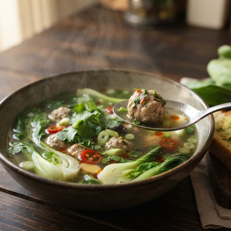 Paksoi soep recept