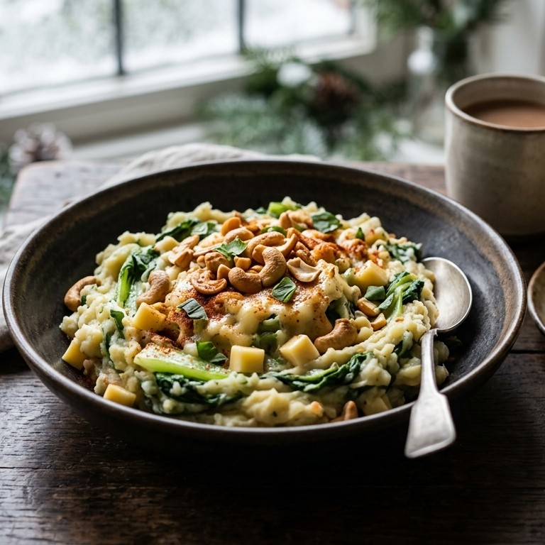 Paksoistamppot met cashewnoten recept