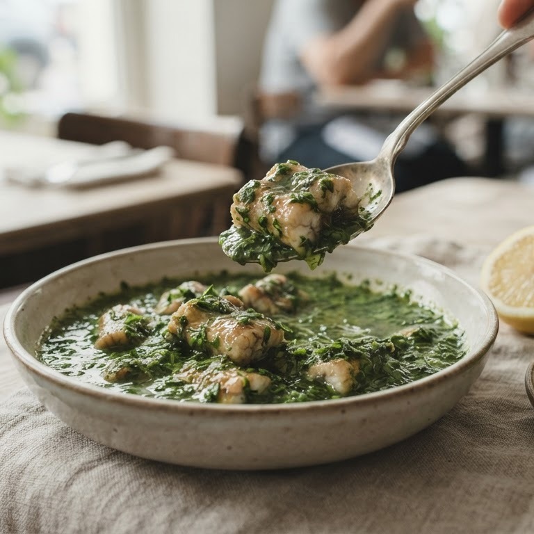 Paling in het groen recept