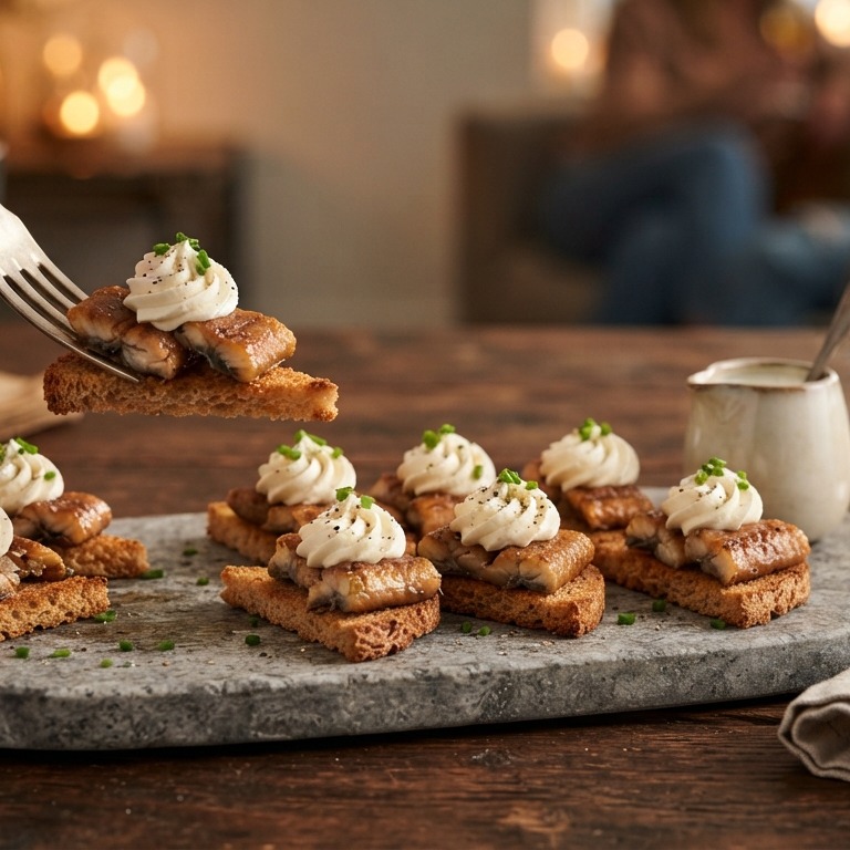 Paling op toast recept