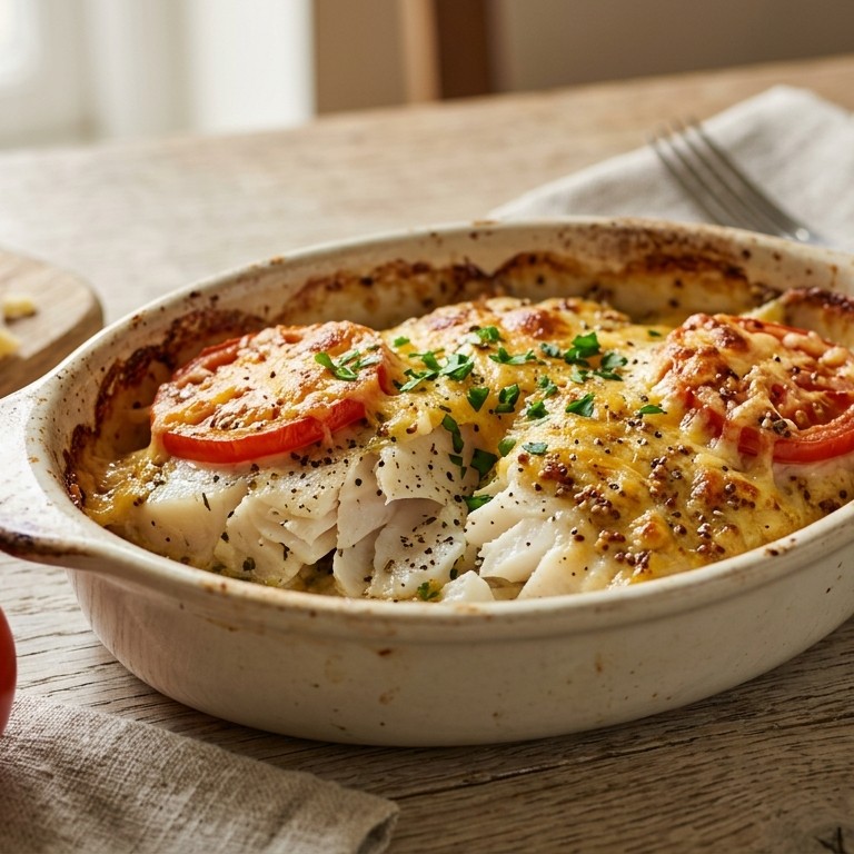 Pangafilet met cheddarkaas recept
