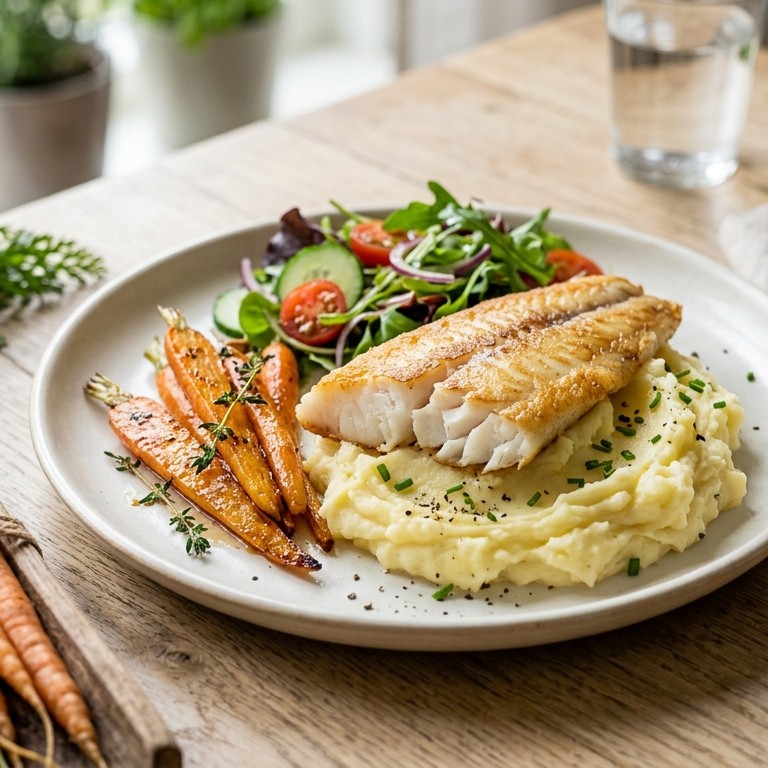 Pangasius met aardappelpuree recept