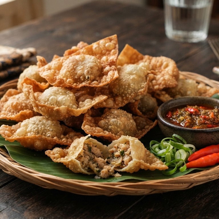 Pangsit Goreng (milde pangsit) recept