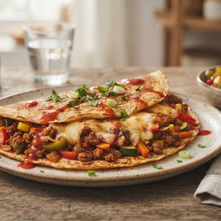 Pannenkoek met gehakt en roerbakgroente recept