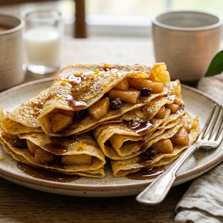 Pannenkoeken met appelvulling recept