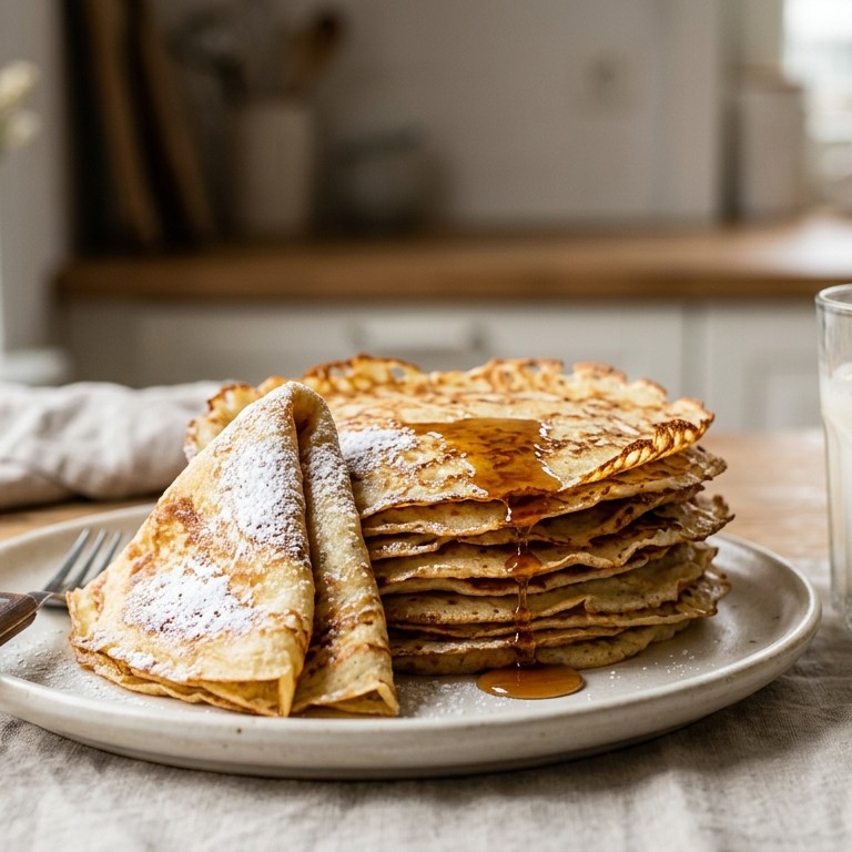 Pannenkoeken zonder koemelk en eieren recept