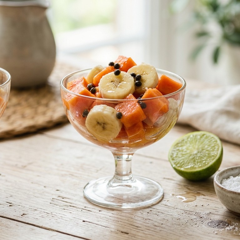 Papaya / bananencoupe recept