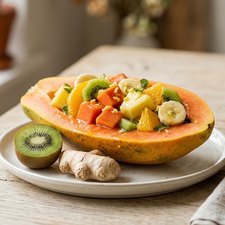 Papaya fruitsalade recept