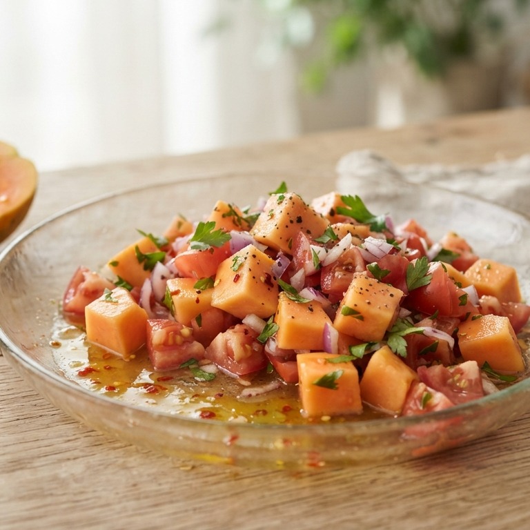 Papayasalade recept