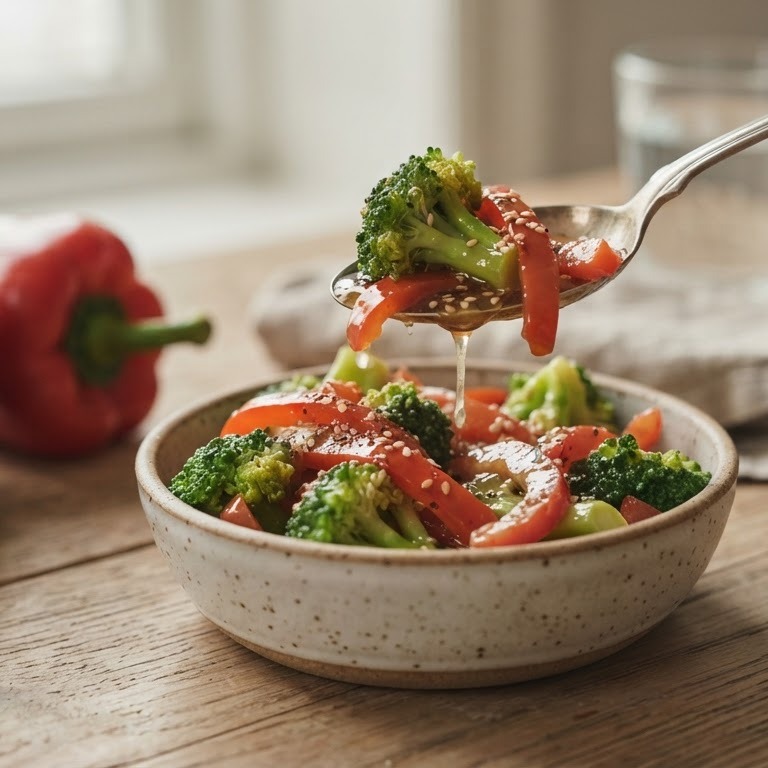 Paprika-broccoli zoet-zuur recept