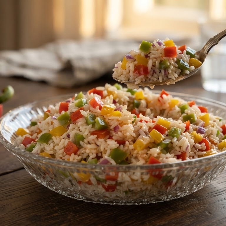 Paprika-rijstsalade recept