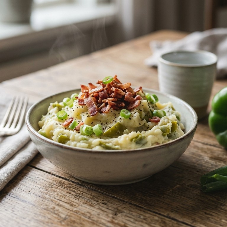 Paprika roomstamppot recept