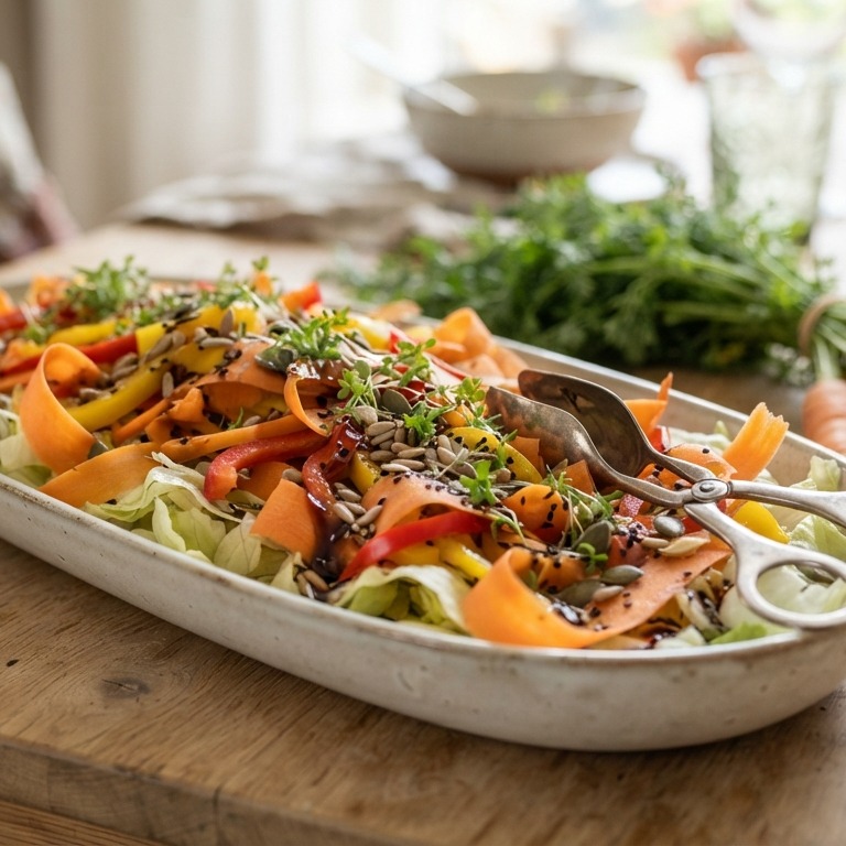 Paprika-wortelsalade voor buffet recept