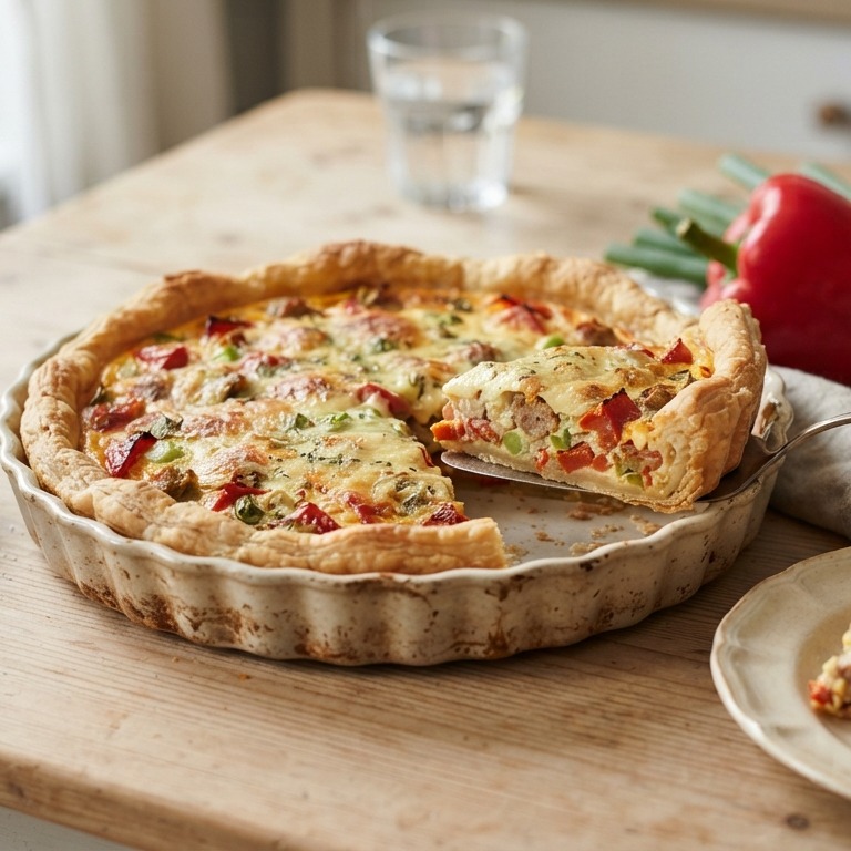 Paprikaquiche recept