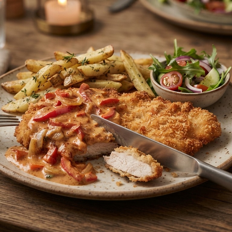 Paprikaschnitzel recept