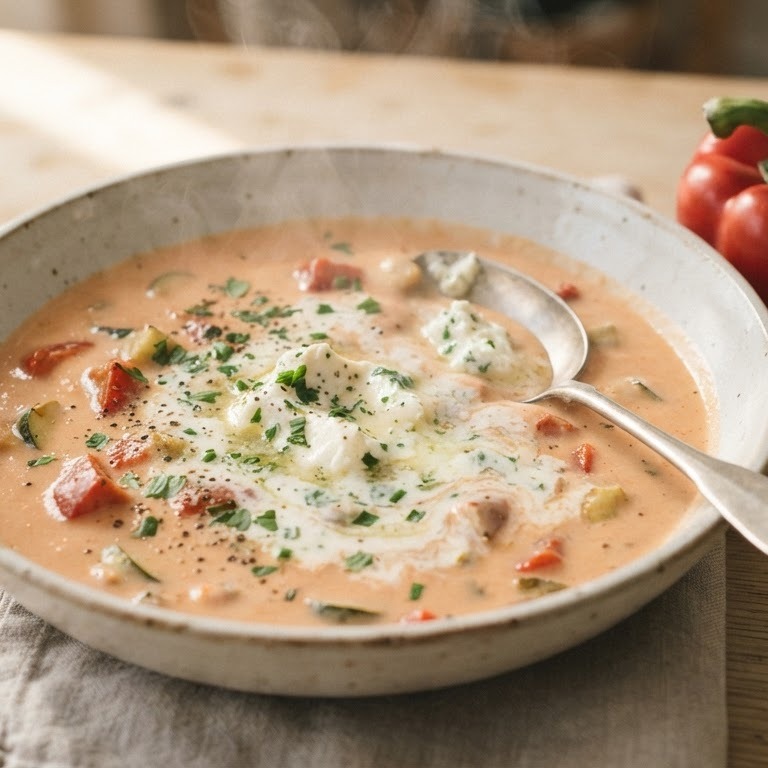 Paprikasoep met boursin cuisine light recept