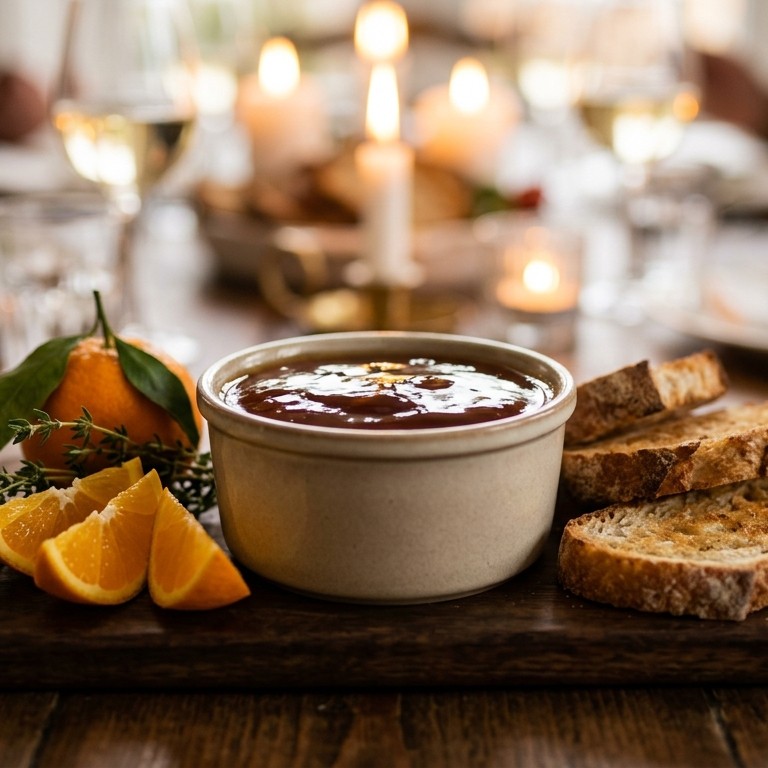 Parelhoenmousse met appelstroopgelei recept