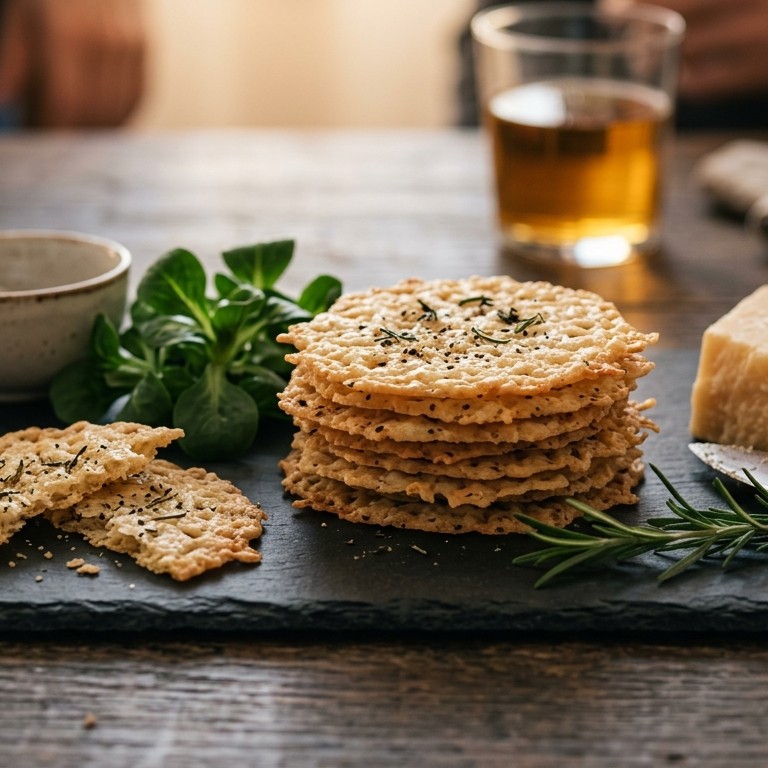 Parmezaanse chips met kruiden recept