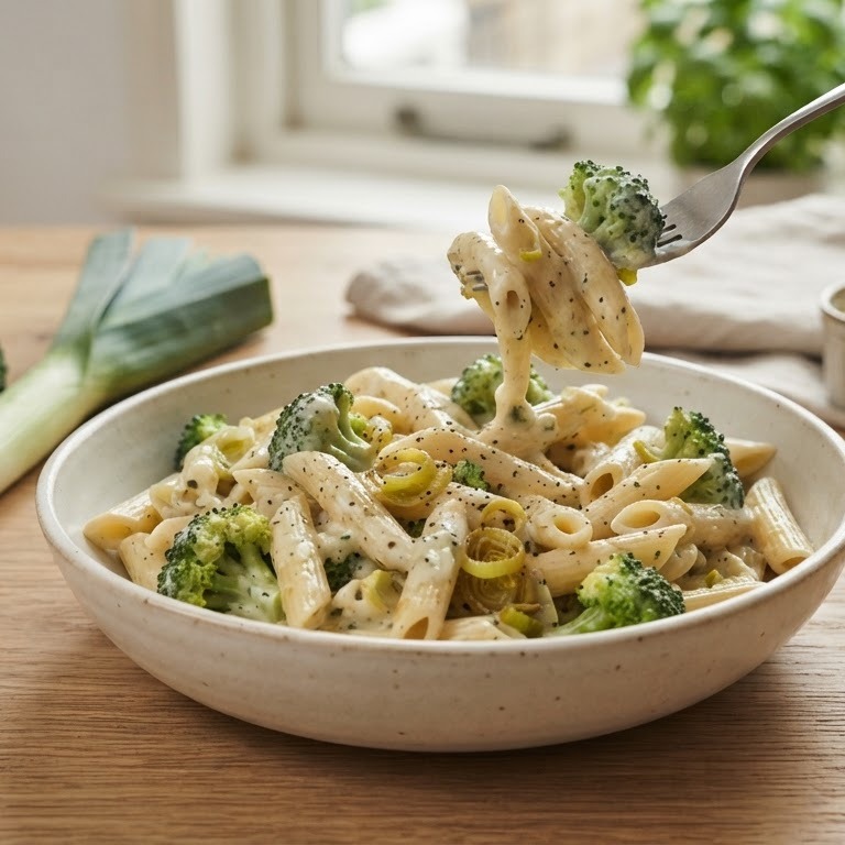 Pasta met broccoli en boursin recept
