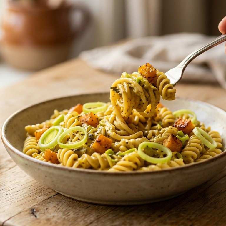 Pasta met currygroenten recept