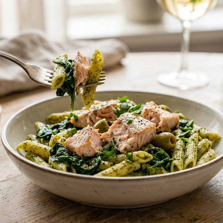 Pasta met forelfilet recept