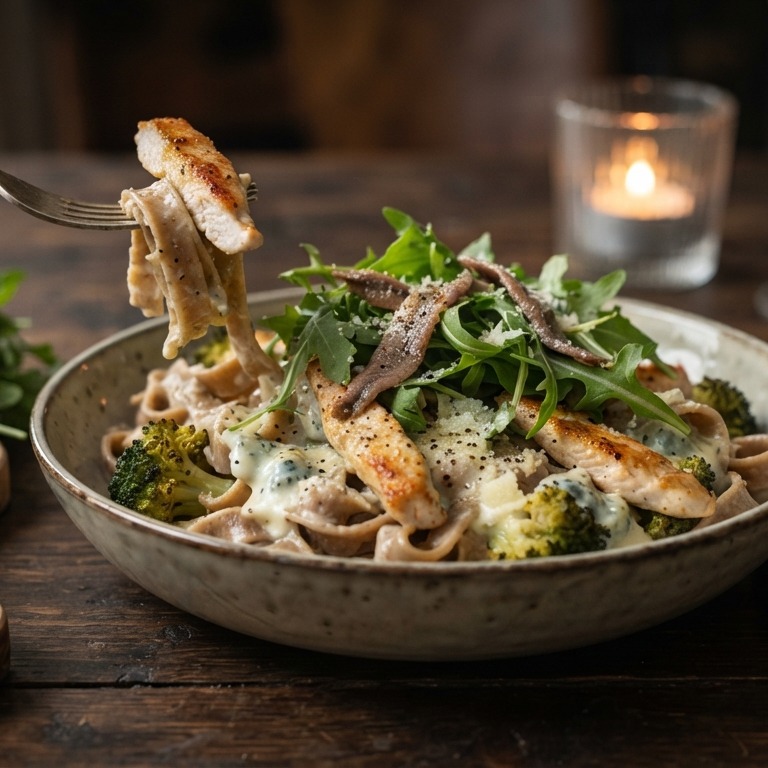 Pasta met kalkoen recept