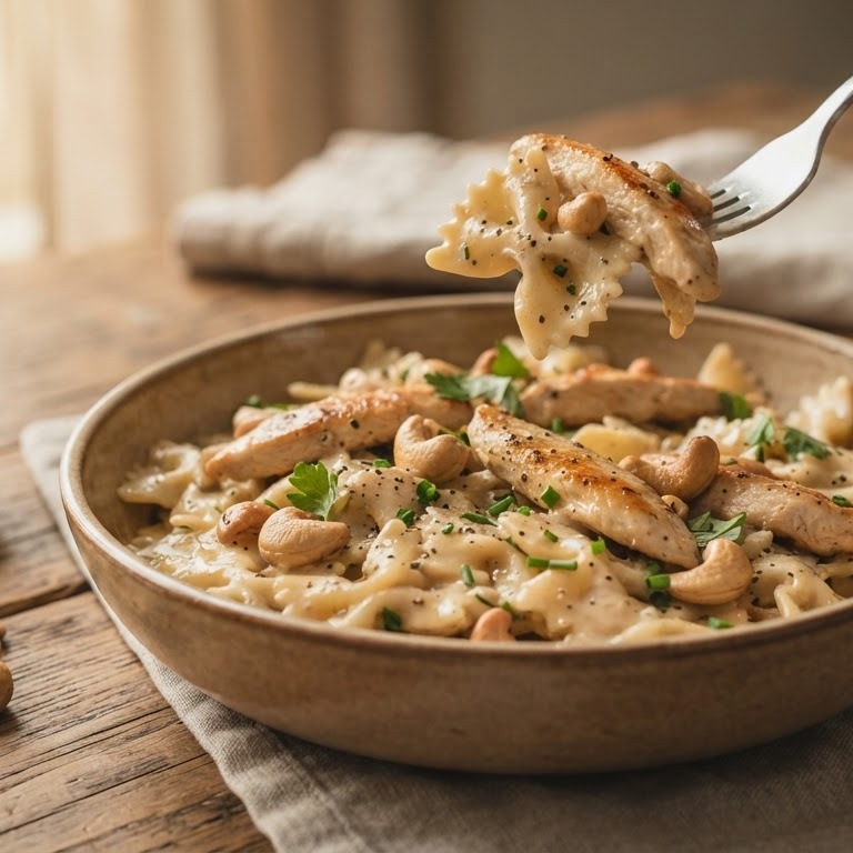 Pasta met kipfilet recept