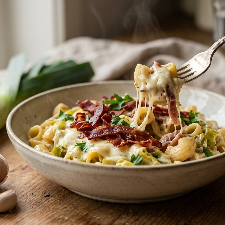 Pasta met parmaham recept