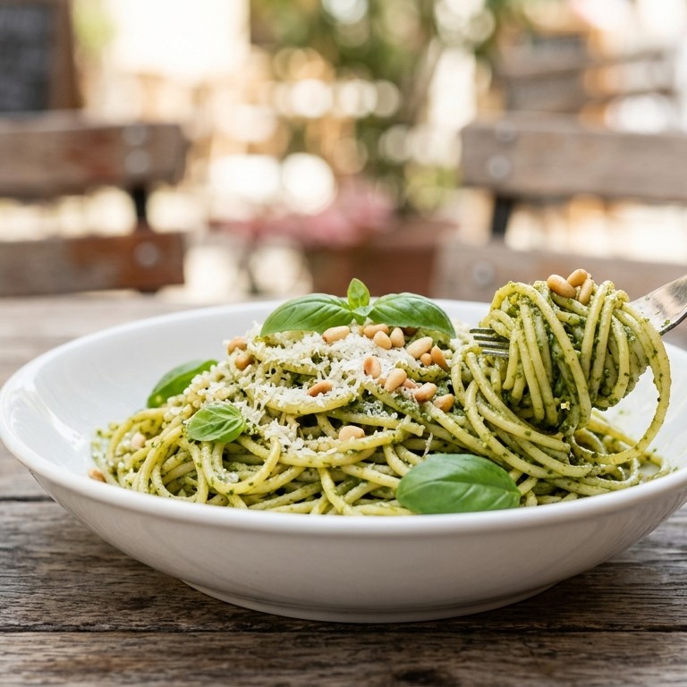 Pasta met pesto recept