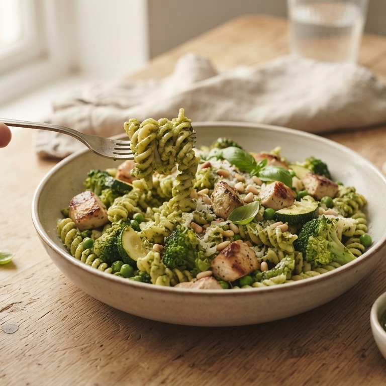 Pasta met pesto recept
