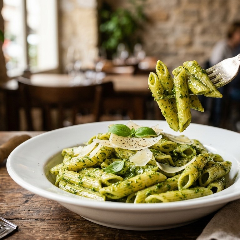 Pasta met pesto recept