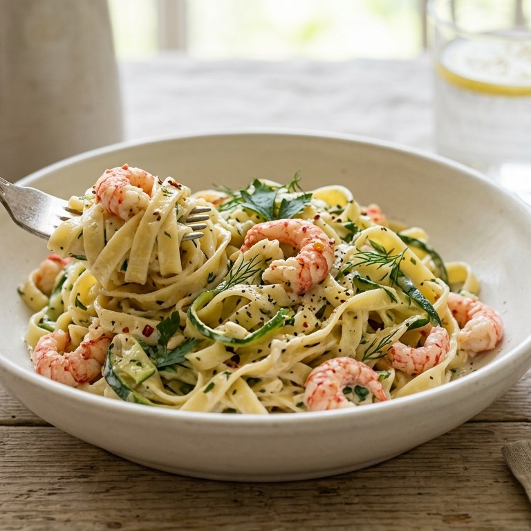 Pasta met rivierkreeftjes recept