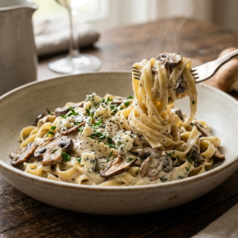 Pasta met roomsaus recept