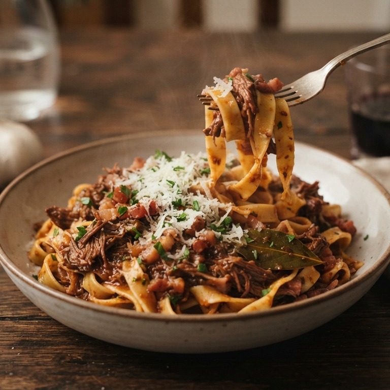 Pasta met rundvlees recept