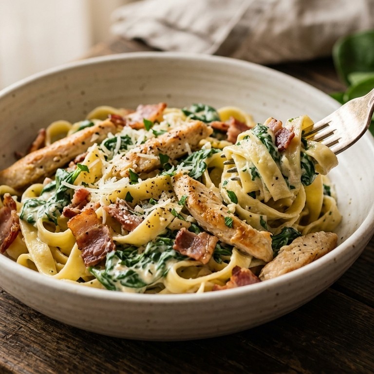 Pasta met spinazie recept