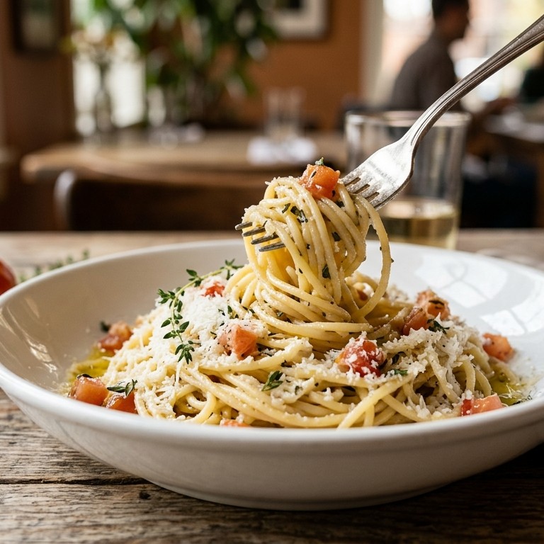 Pasta met tijm en pecorino recept