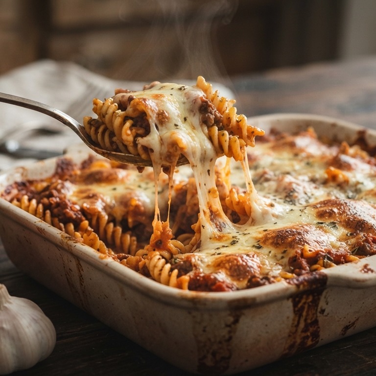 Pasta-ovenschotel met gehakt recept