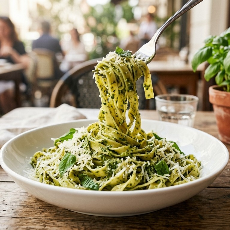 Pasta pesto recept