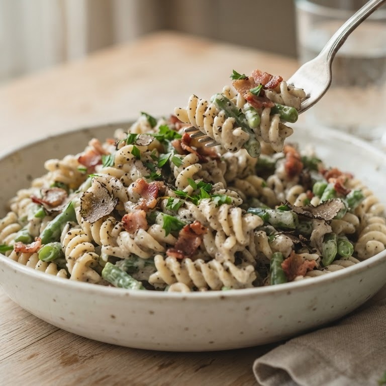 Pasta salade met truffel recept